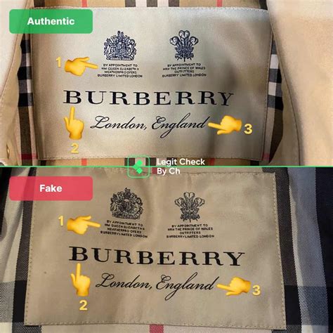 burberry brit trench logo fake|How to Spot a Fake Burberry Coat .